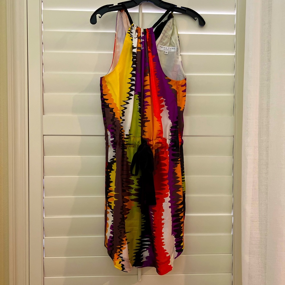 Trina Turk tie halter dress
